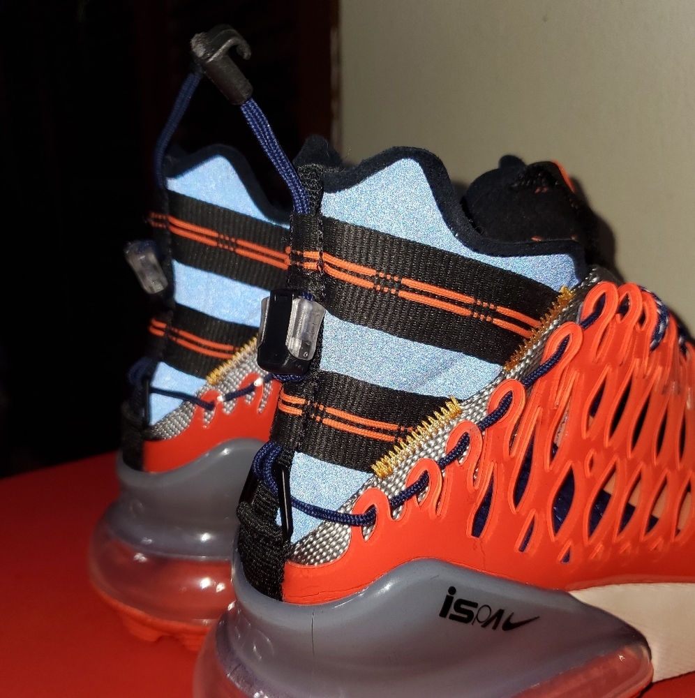 Nike AIR MAX 270 ISPA Terra Orange/Blue Void - Picture 11 of 12